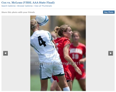 Cox vs. McLean, VHSL AAA Girls Soccer Virginia State Championship 2011 